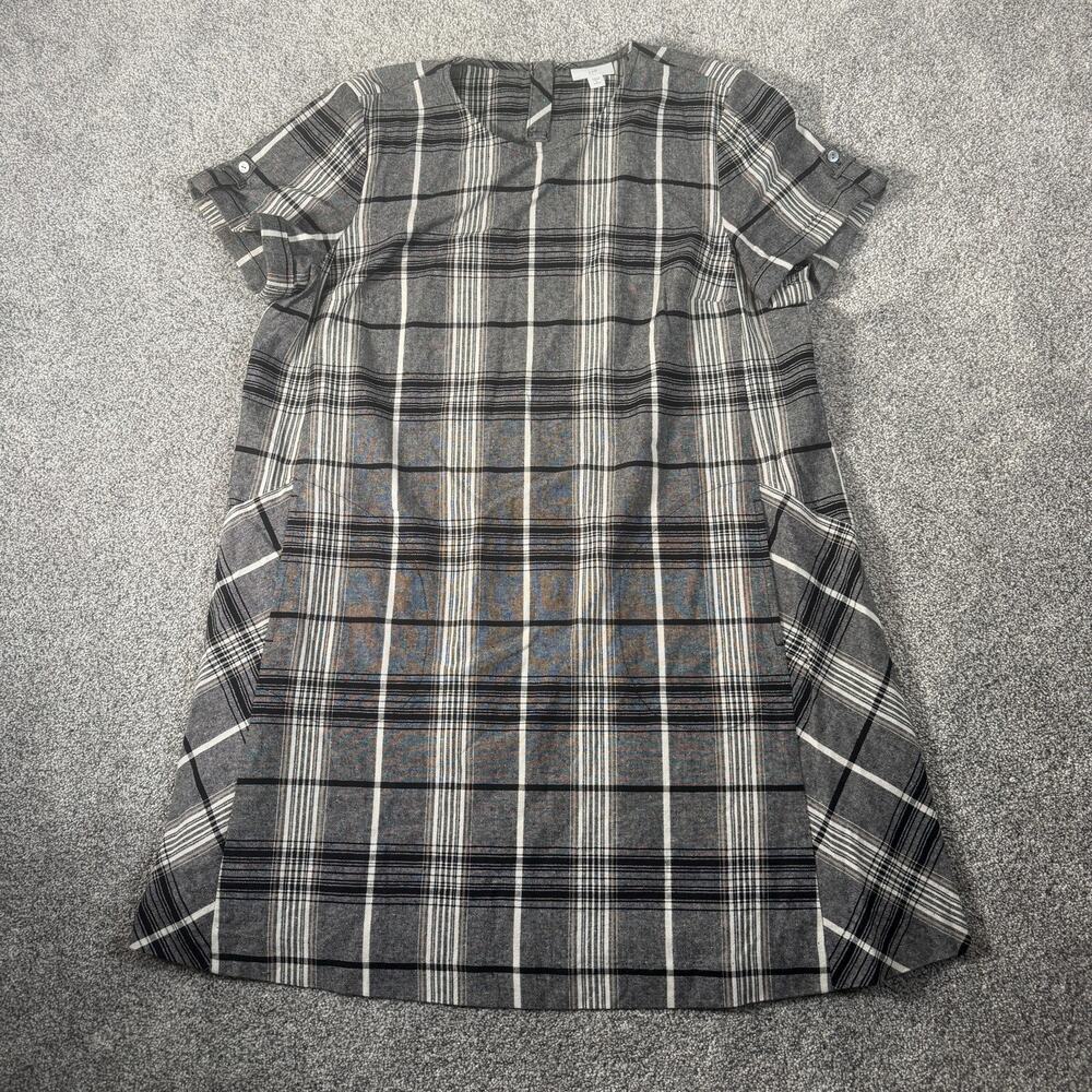 J Jill Dress Petite LP Plaid Classic Preppy Business Casual Academia Heritage